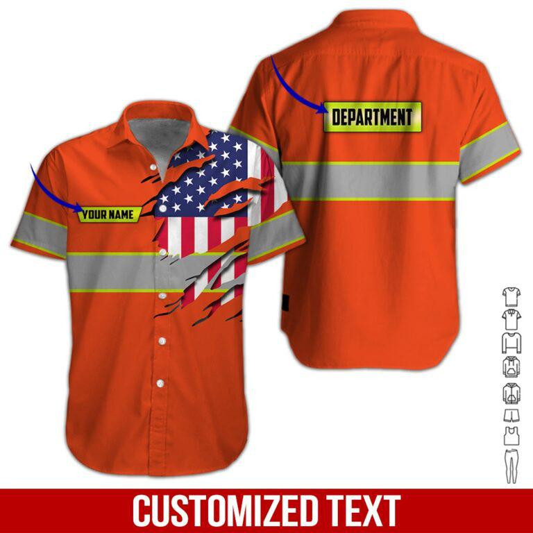Heavy Equipment Personalized Hawaiian Shirt