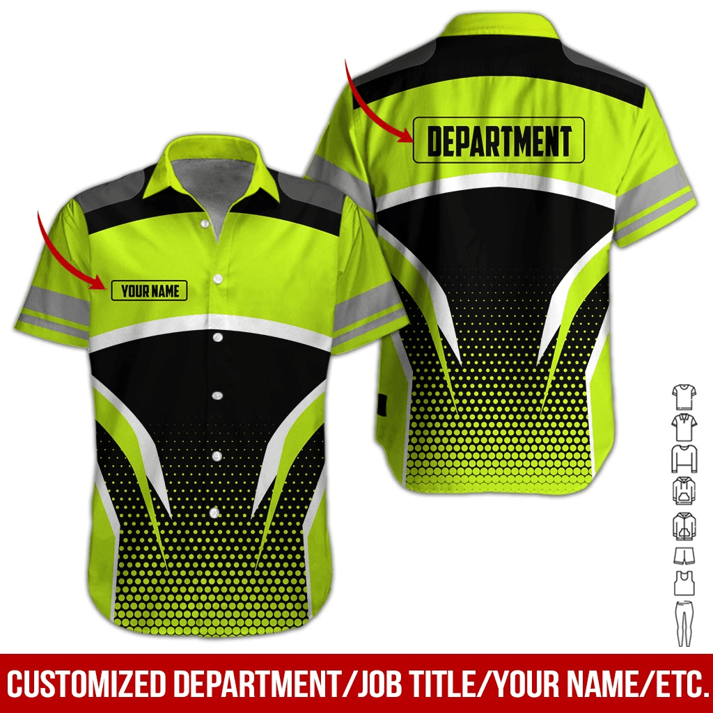 Heavy Equipment Personalized Hawaiian Shirt