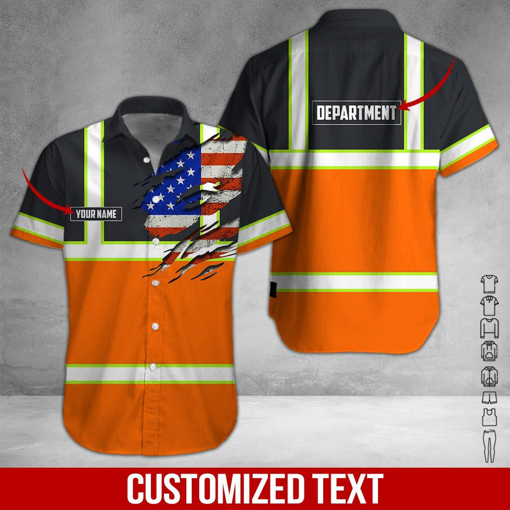 Heavy Equipment Personalized Hawaiian Shirt