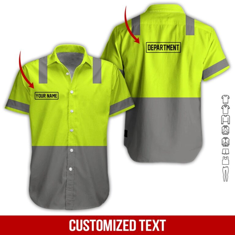 Heavy Equipment Personalized Hawaiian Shirt