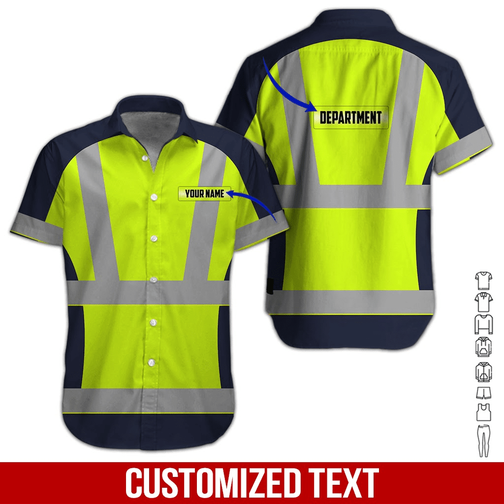 Heavy Equipment Workwear Personalized & Department Hawaiian Shirt