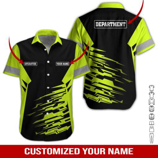 Heavy Equipment Workwear Personalized & Department Hawaiian Shirt