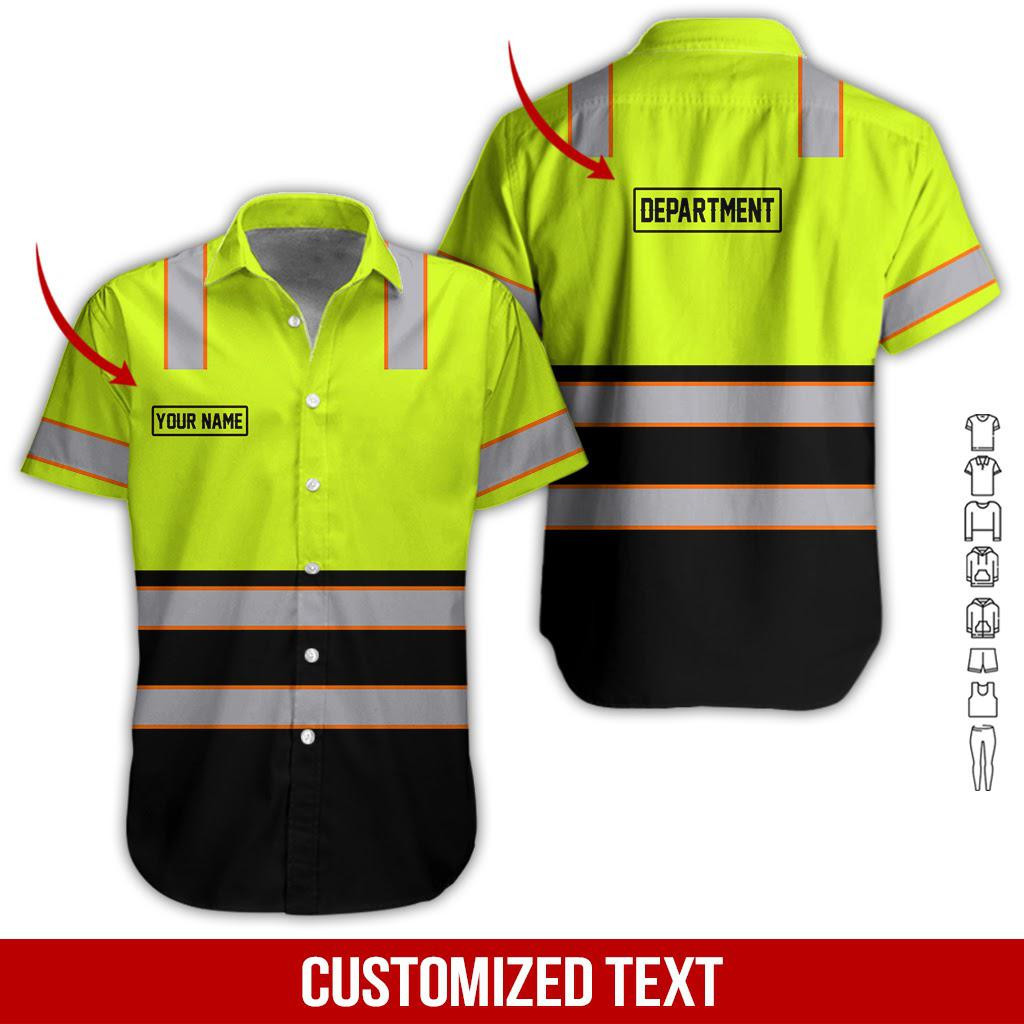 Heavy Equipment Workwear Personalized & Department Hawaiian Shirt