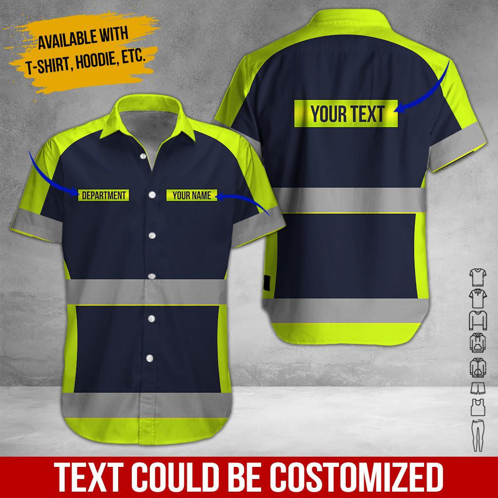 Heavy Equipment Workwear Personalized Hawaiian Shirt