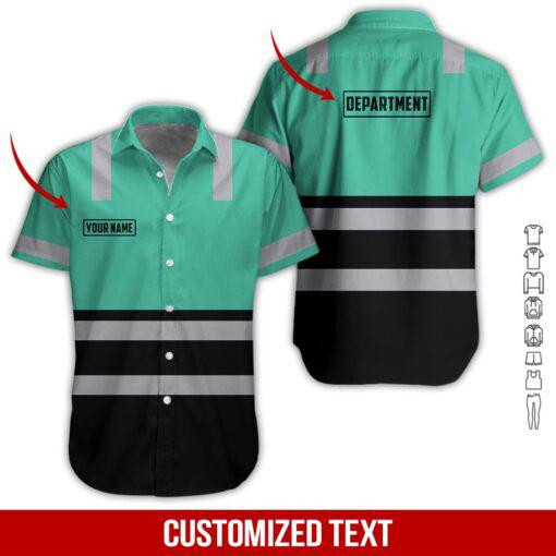 Heavy Equipment Workwear Personalized Hawaiian Shirt