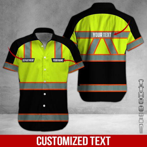 Heavy Equipment Workwear Personalized Hawaiian Shirt