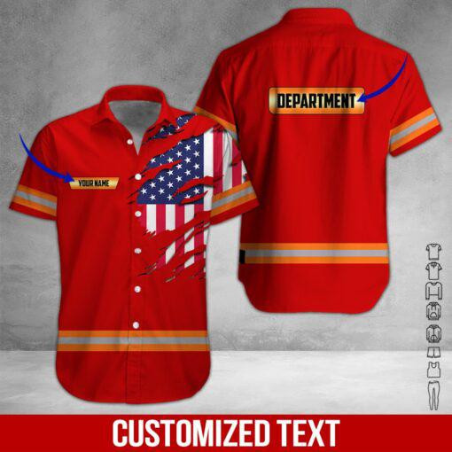 Heavy Equipment Workwear Personalized Hawaiian Shirt