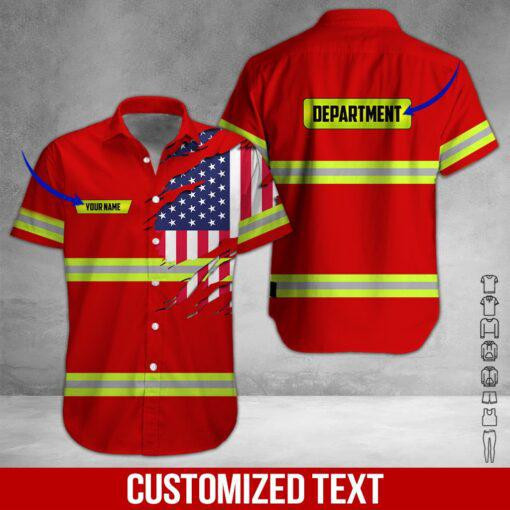 Heavy Equipment Workwear Personalized Hawaiian Shirt