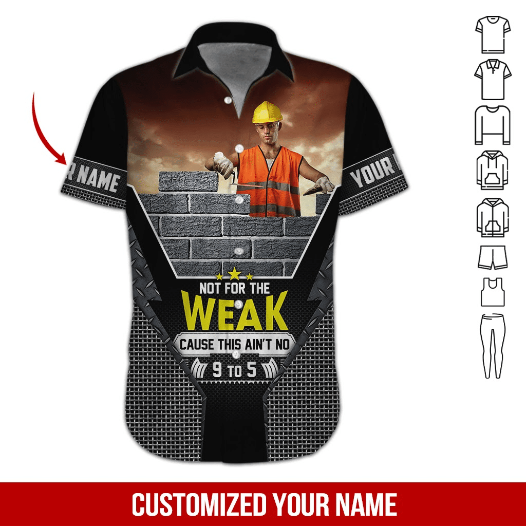 Heavy Equipment Workwear Personalized Hawaiian Shirt
