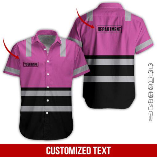 Heavy Equipment Workwear Personalized Hawaiian Shirt