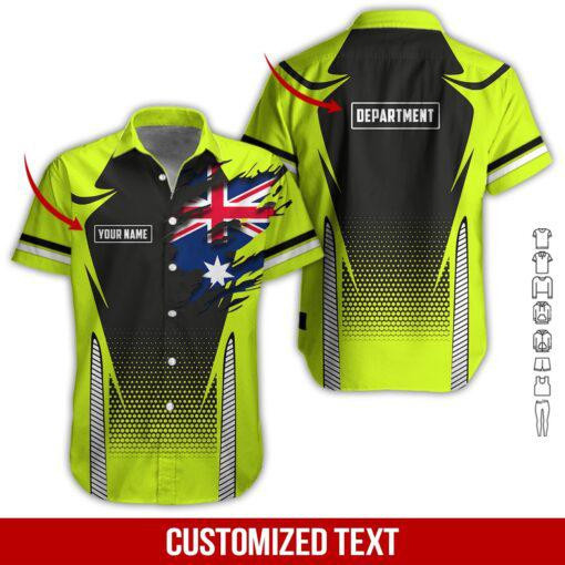 Heavy Equipment Workwear Personalized Hawaiian Shirt