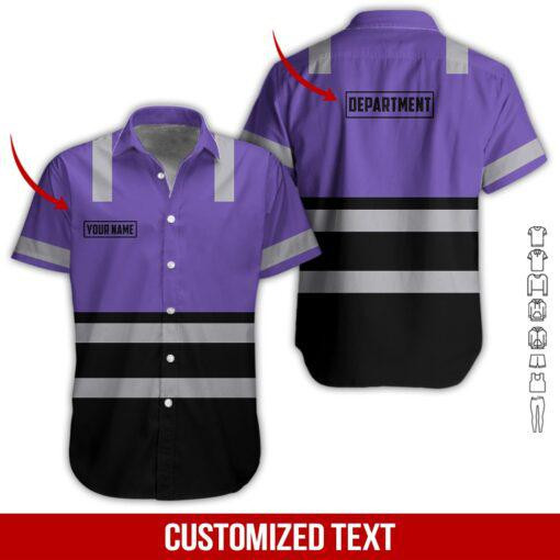 Heavy Equipment Workwear Personalized Hawaiian Shirt