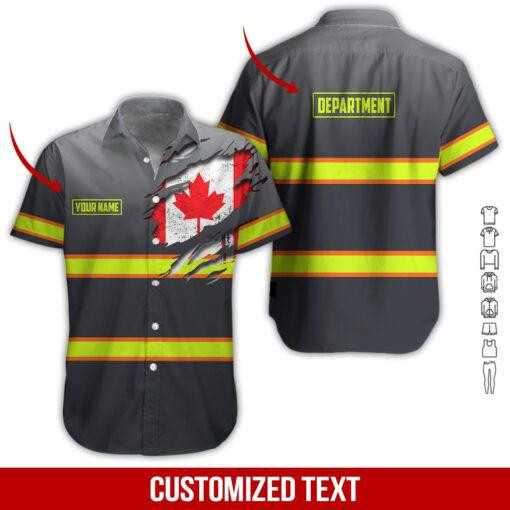 Heavy Equipment Workwear Personalized Hawaiian Shirt