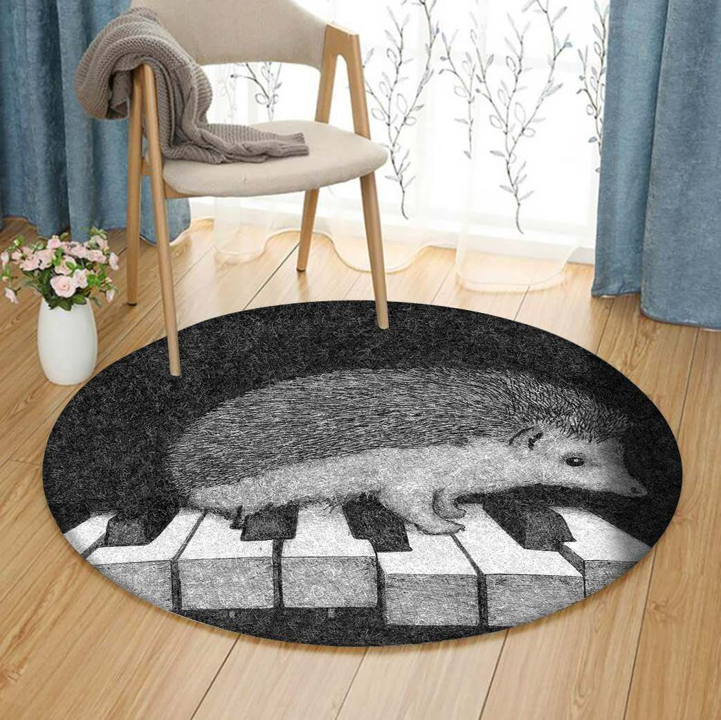 Hedgehog Round Rug Carpet Bedroom Livingroom Home Decor