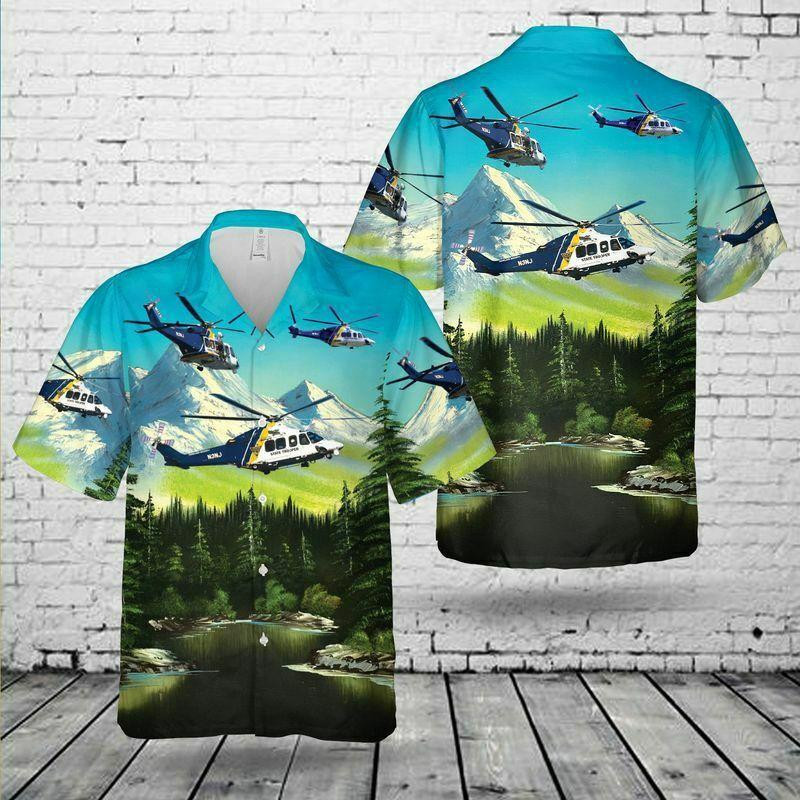 Helicopter Hawaiian Shirt