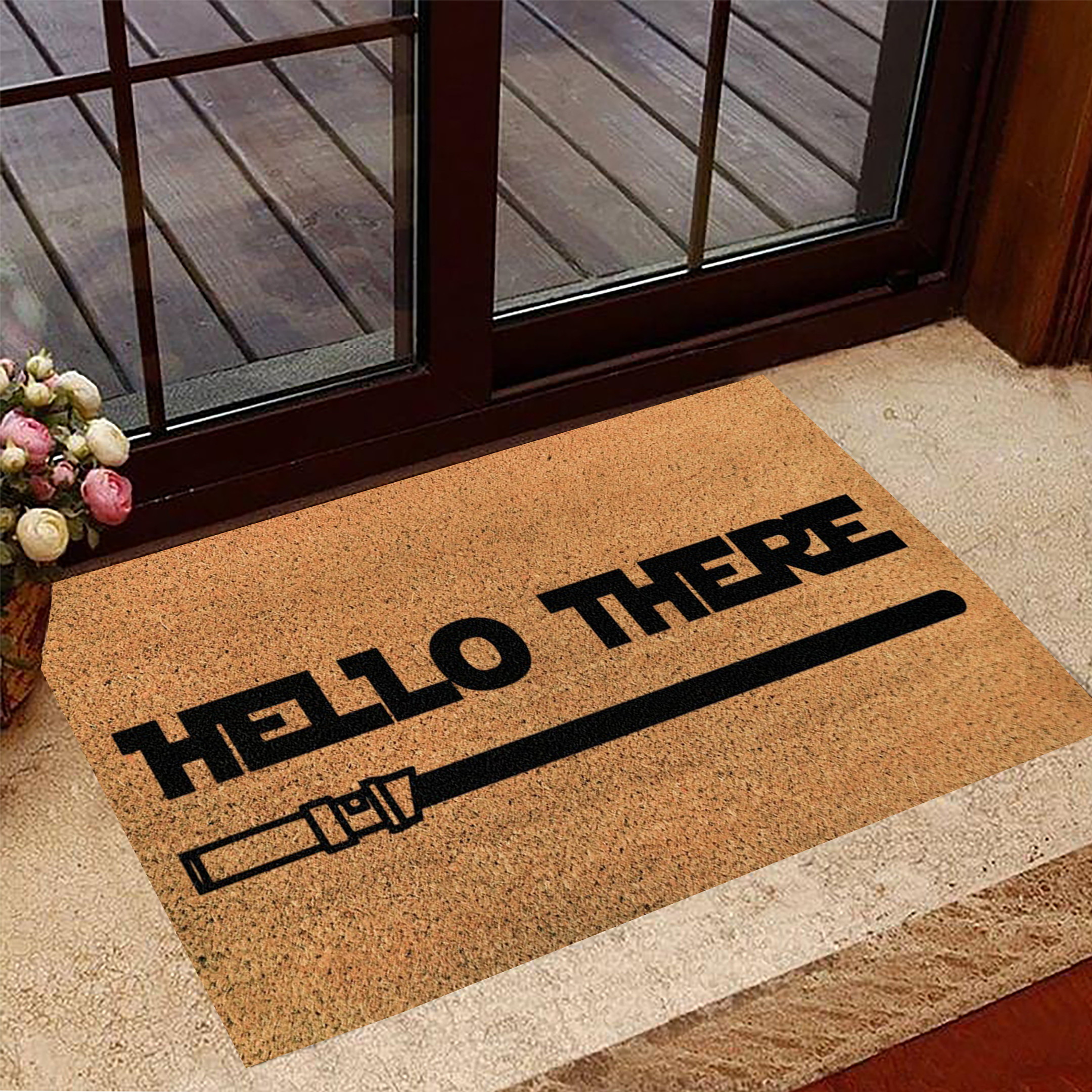 Hello There General Kenobi Rubber Doormat Hello There Mat Unique Star Wars Gifts