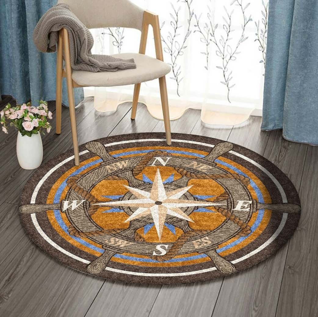 Helm Ship Round Rug Carpet Bedroom Livingroom Home Decor