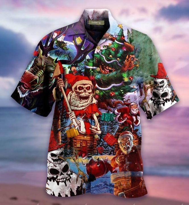 Here Comes Santa Claus Hawaiian Shirt