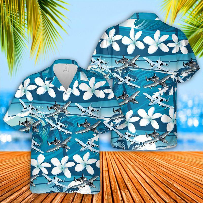 Hibicus Wave Pattern Hawaiian Shirt