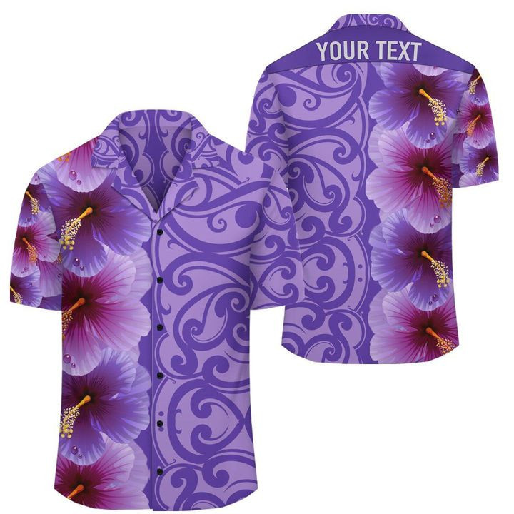 Hibiscus Flowers Polynesian Personalized Hawaiian Shirt