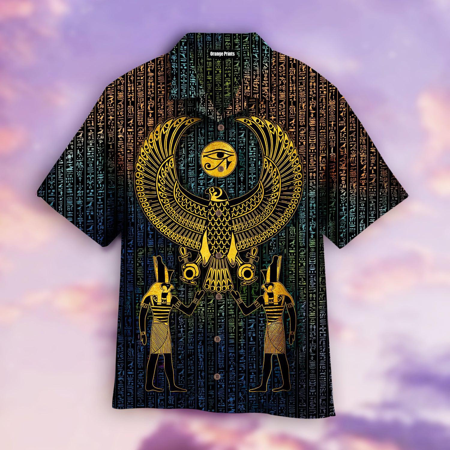 Hieroglyphics Ancient Egypt Hawaiian Shirt
