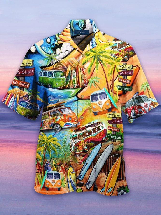 Hippie Bus Hawaiian Shirt