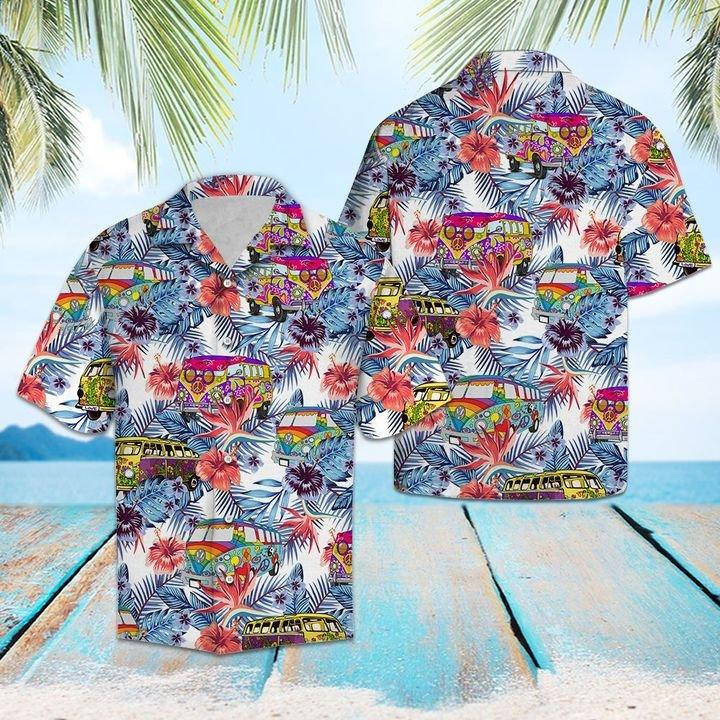 Hippie Bus Hawaiian Shirt