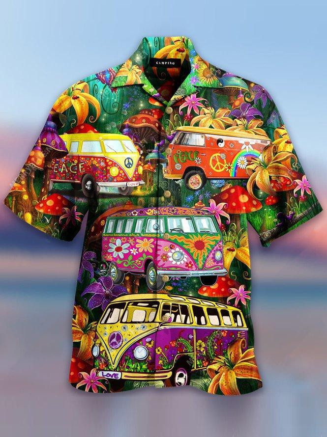 Hippie Bus Hawaiian Shirt