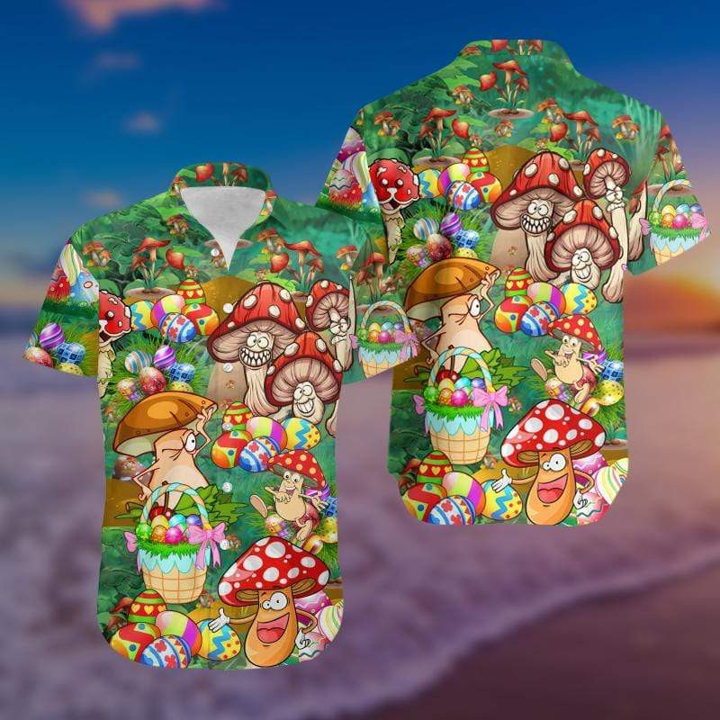 Hippie Mushroom Hawaiian Shirt