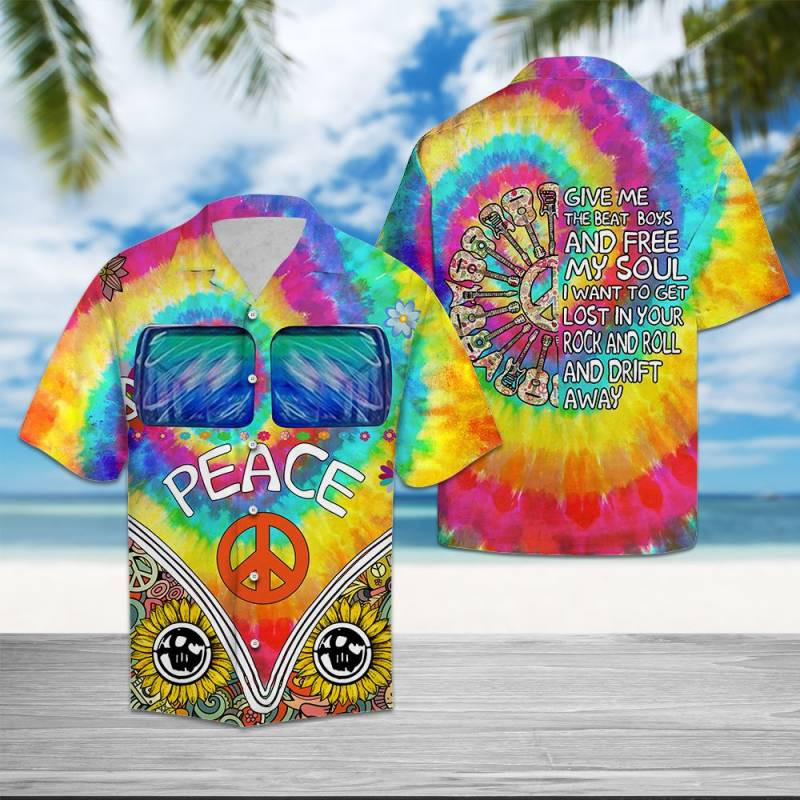 Hippie Peace Hawaiian Shirt