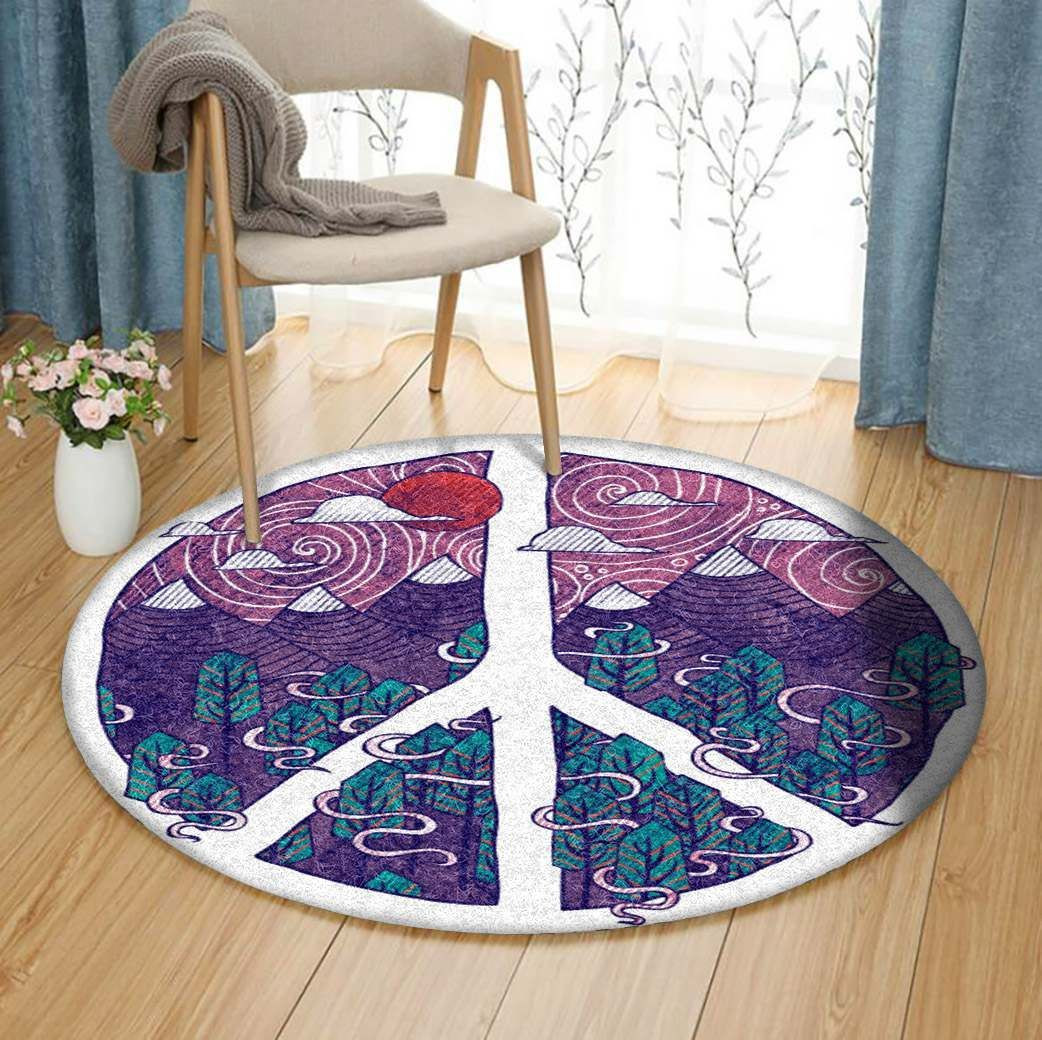 Hippie Round Rug Carpet Bedroom Livingroom Home Decor