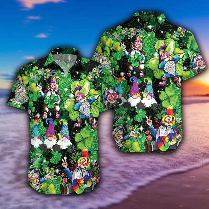 Hippie Saint PatrickÃ­S Day Colorful Hawaiian Shirt