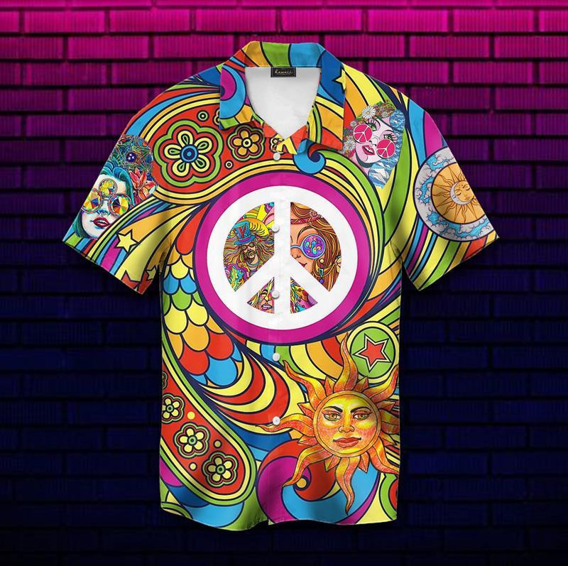 Hippie Soul Peace Life Hawaiian Shirt