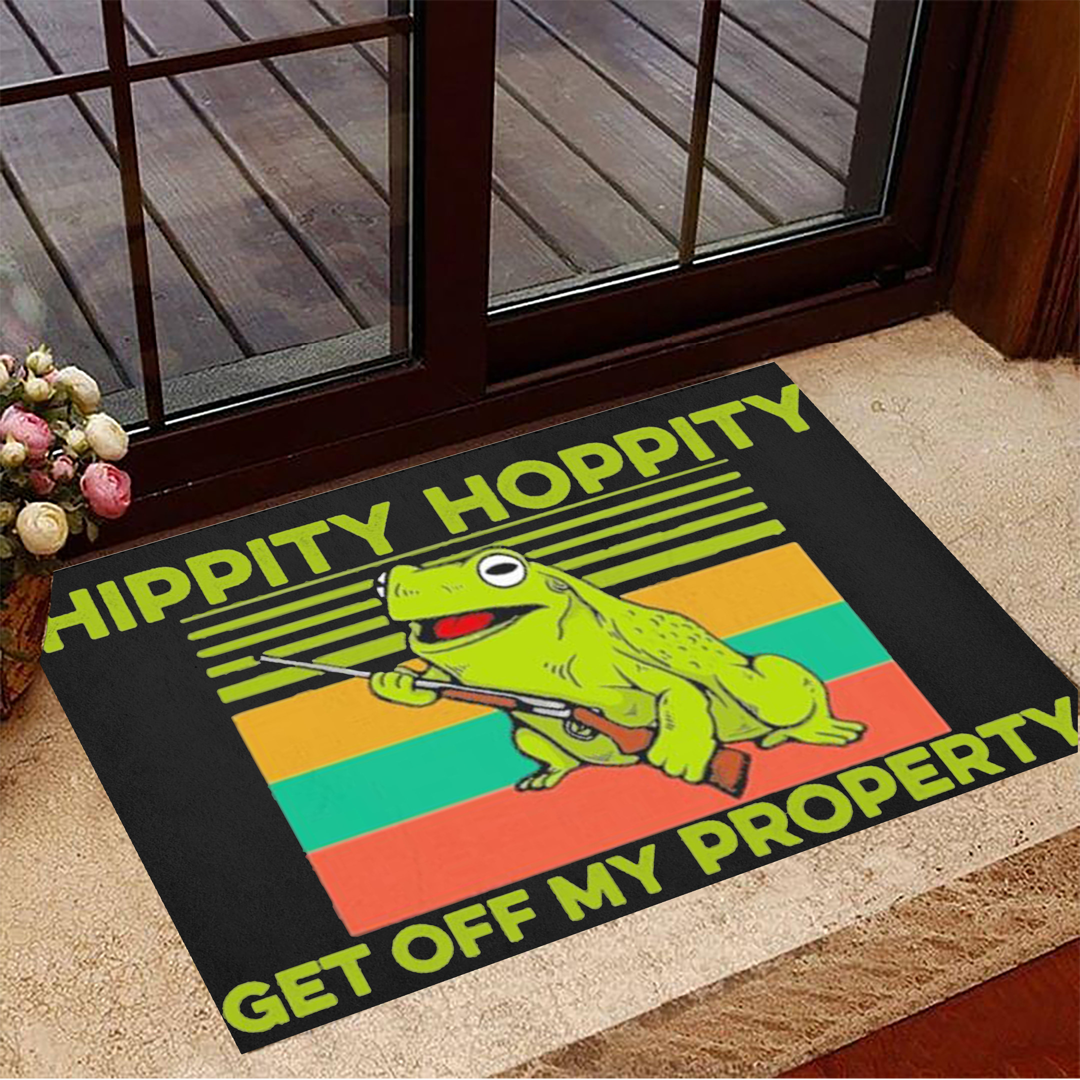 Hippity Hoppity Rubber Doormat Hippity Hoppity Get Off My Property Rubber Doormat Hilarious