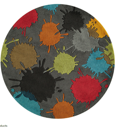 Hipster Polyester Round Rug Carpet Bedroom Livingroom Home Decor