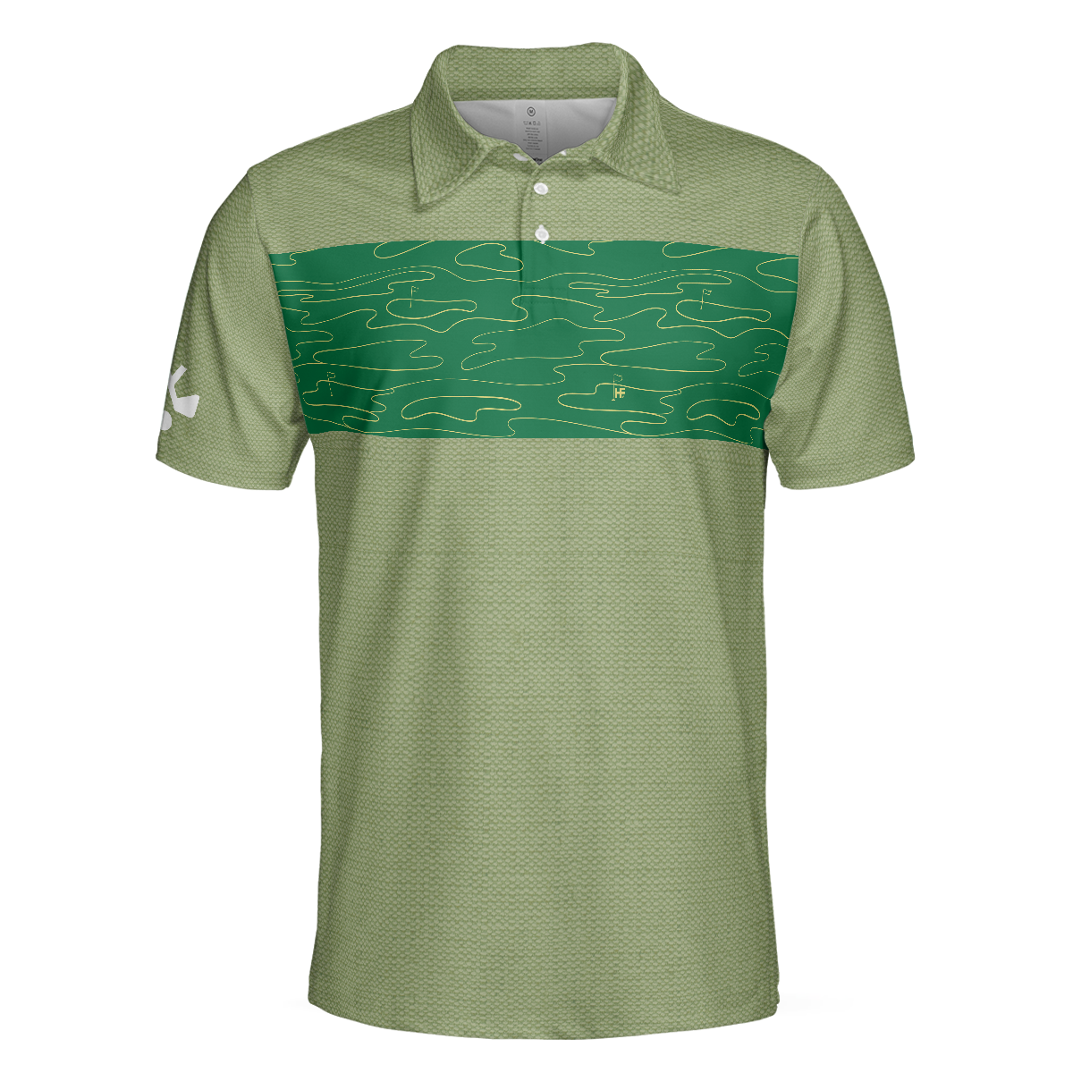 Hit Em Long Straight Golf Course Pattern Polo Shirt Elegant Golf Shirt For Men Cool Gift For Golfers - Image 3