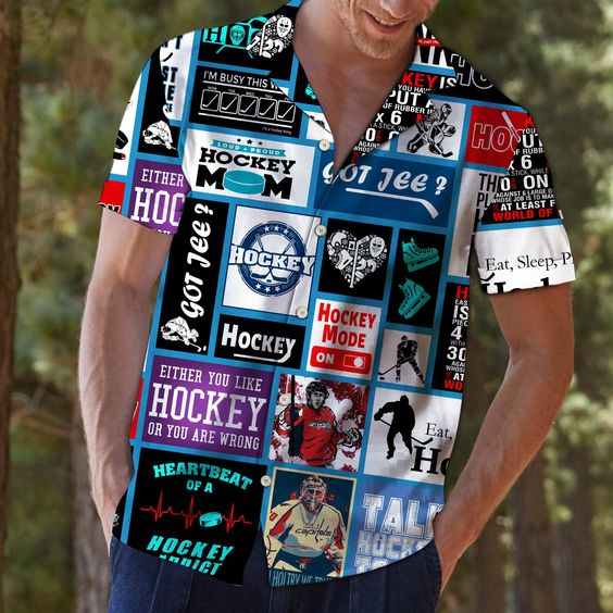 Hockey Hawaiian Shirt