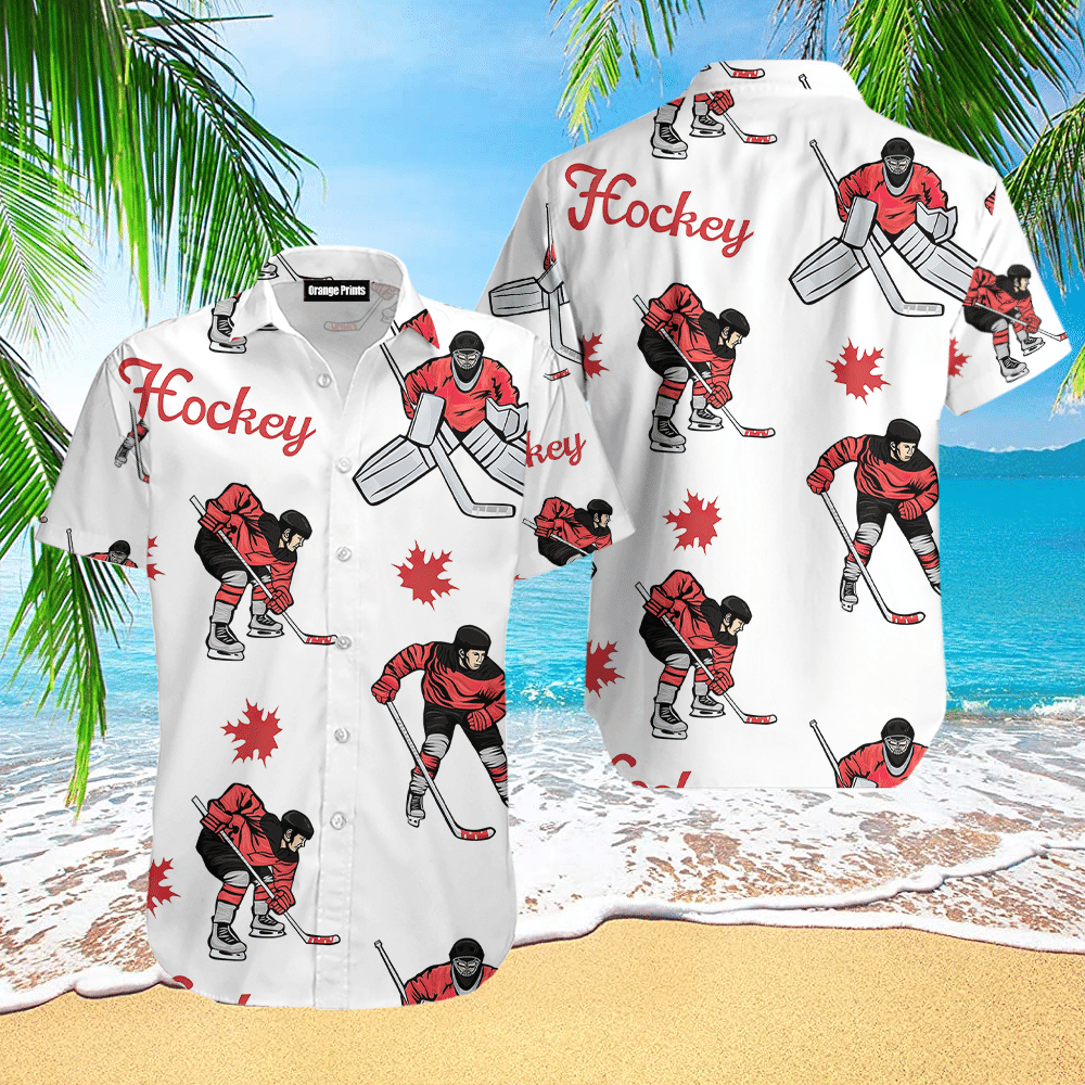 Hockey Hawaiian Shirt