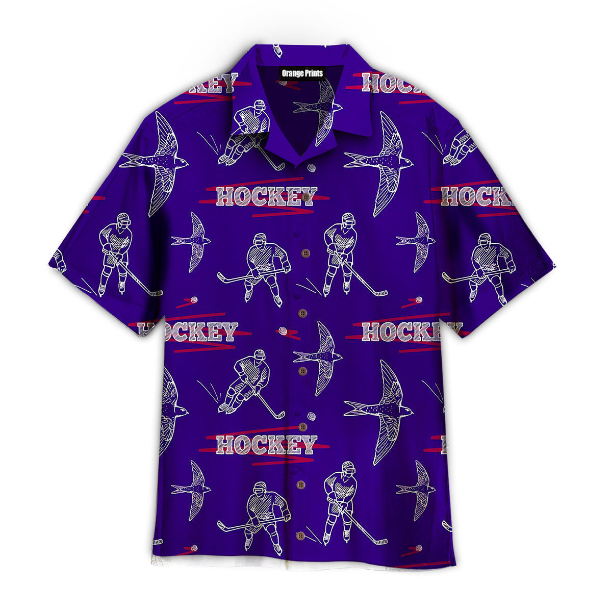 Hockey Players During The Game Hawaiian Shirt