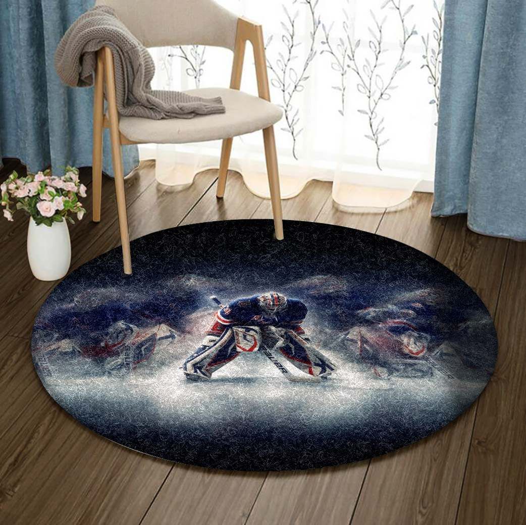 Hockey Round Rug Carpet Bedroom Livingroom Home Decor