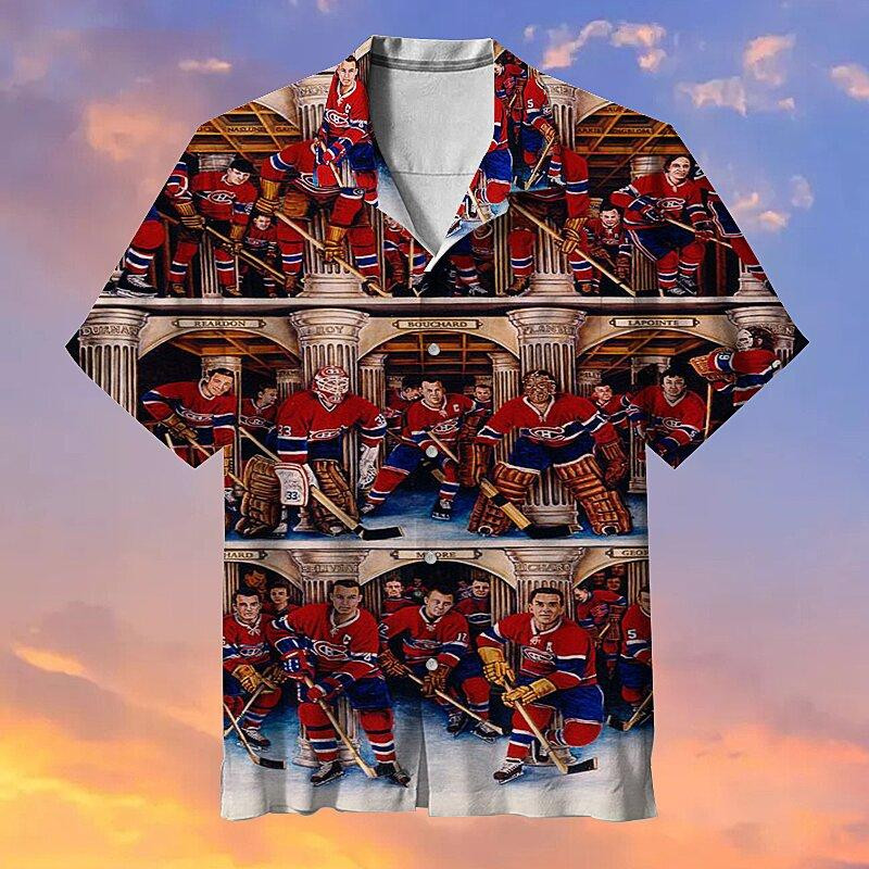 Hockey Team Hawaiian Shirt