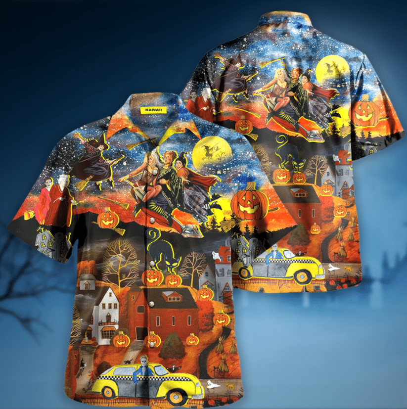 Hocus Pocus Welcome To The Halloween Town Hawaiian Shirt