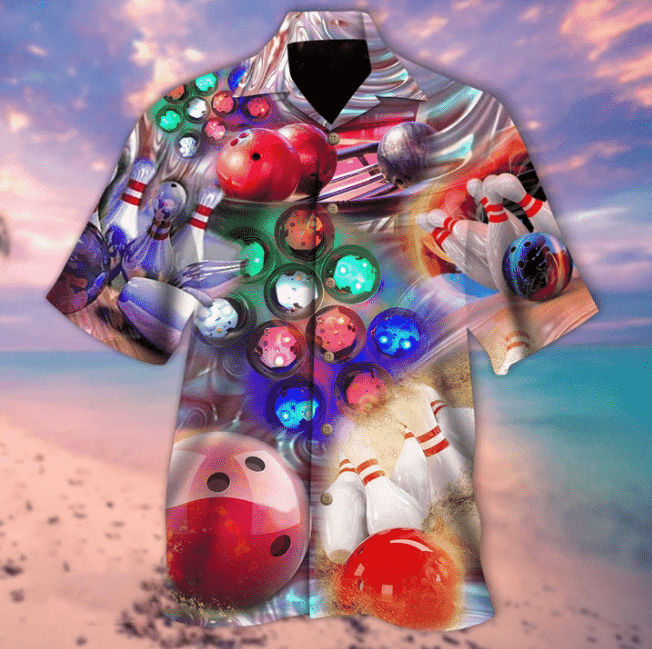 Hologram Super Strike Bowling Hawaiian Shirt