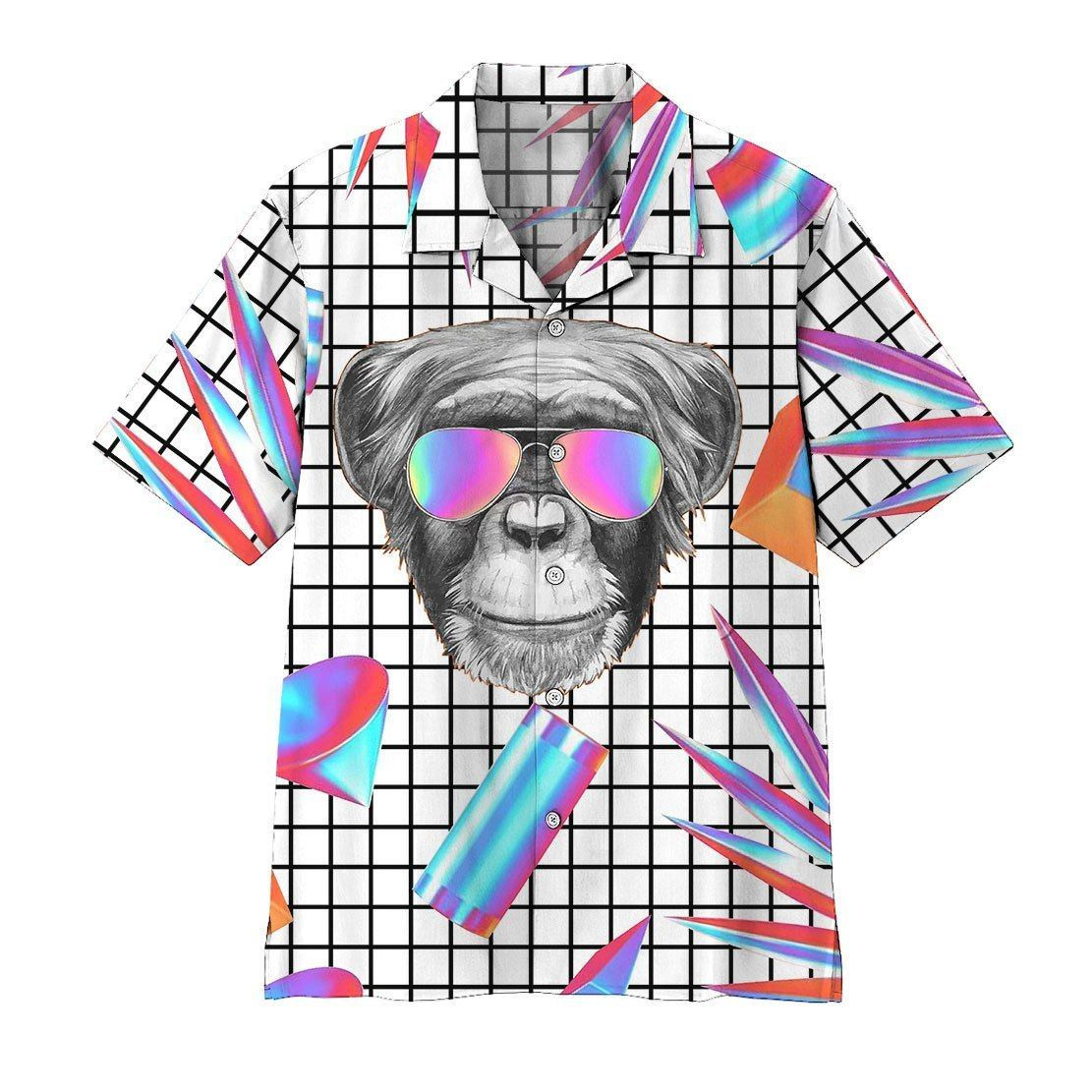 Holographic Monkey Hawaiian Shirt