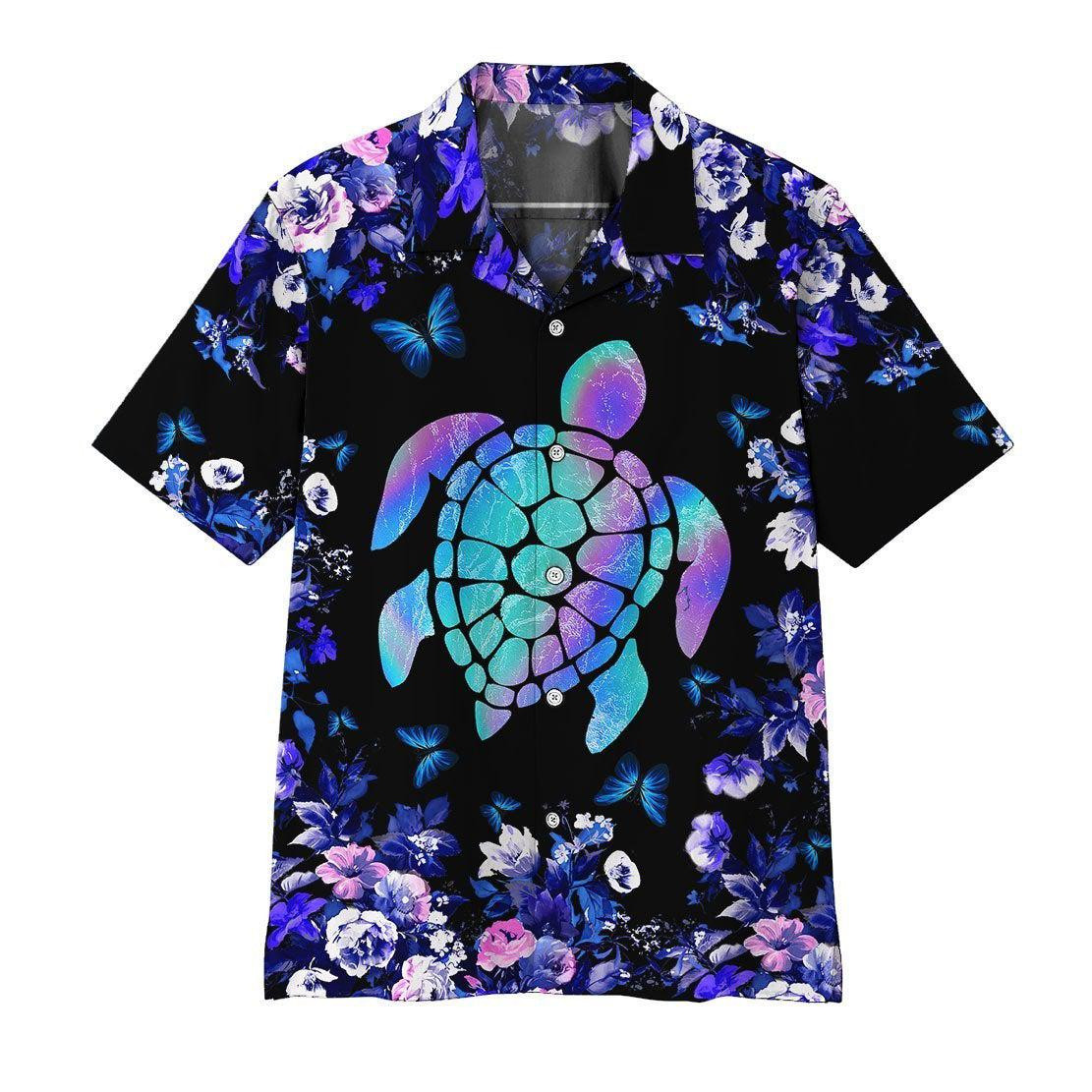 Holographic Turtle Hawaiian Shirt