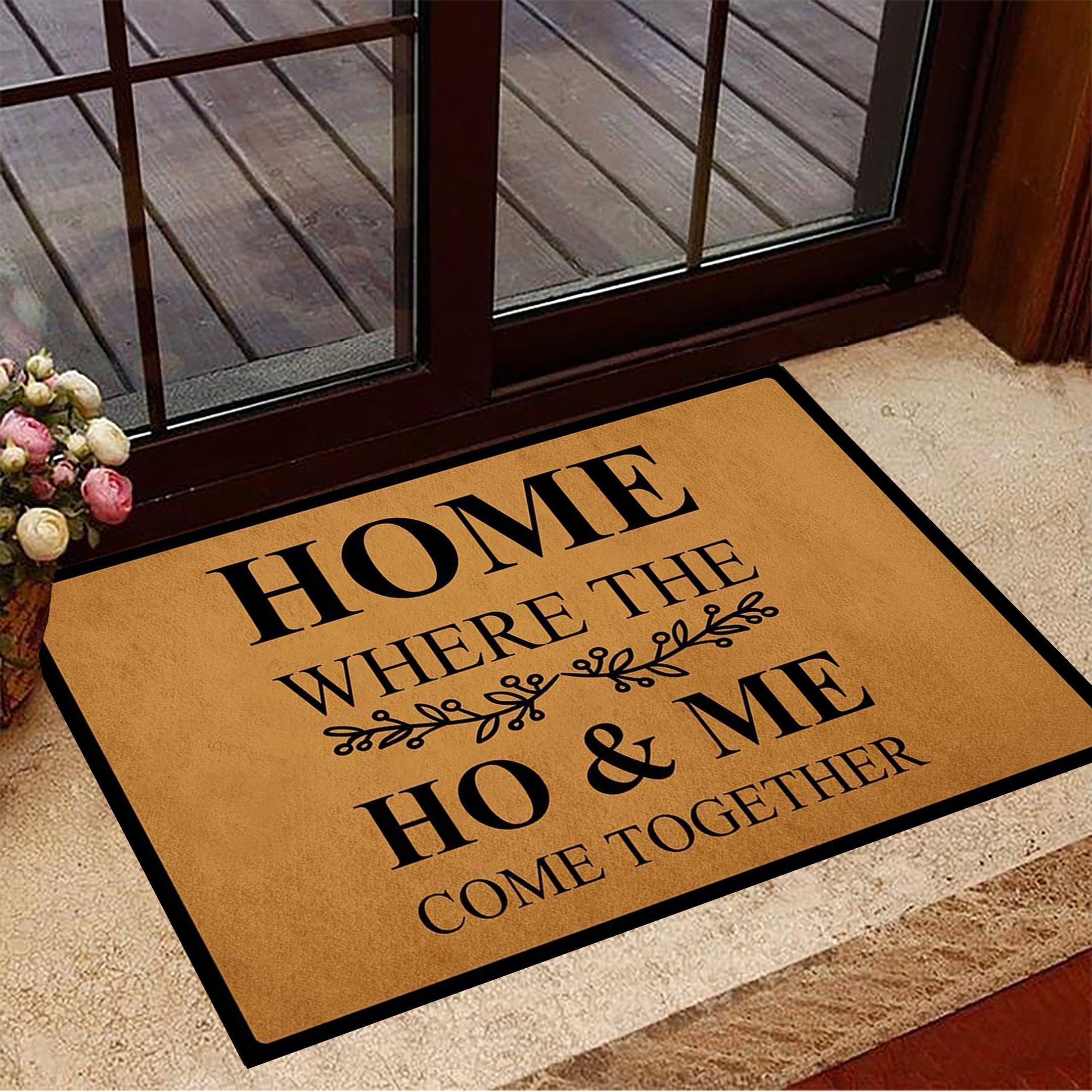 Home Where The Home Come Together Rubber Doormat Funny Indoor Floor Mat For Home