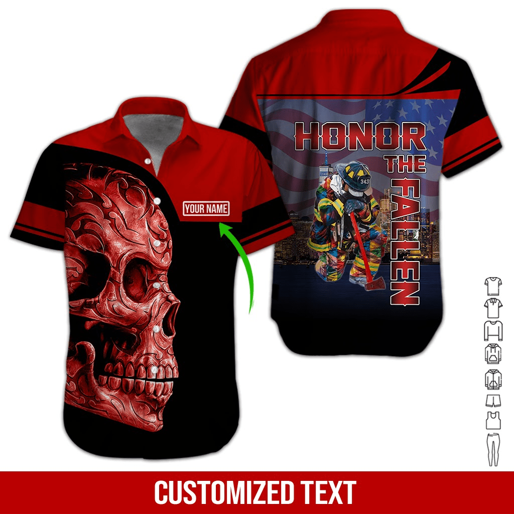 Honor the Fallen Personalized Hawaiian Shirt