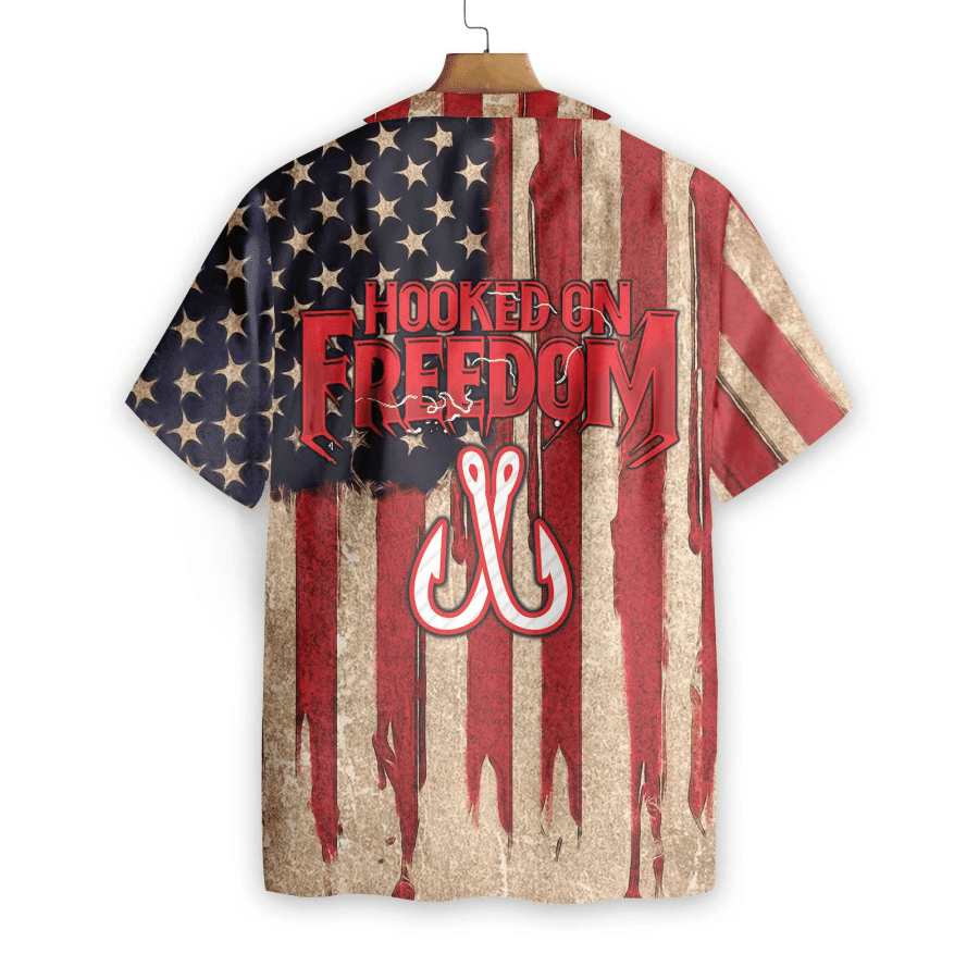 Hooked On Freedom Hawaiian Shirt