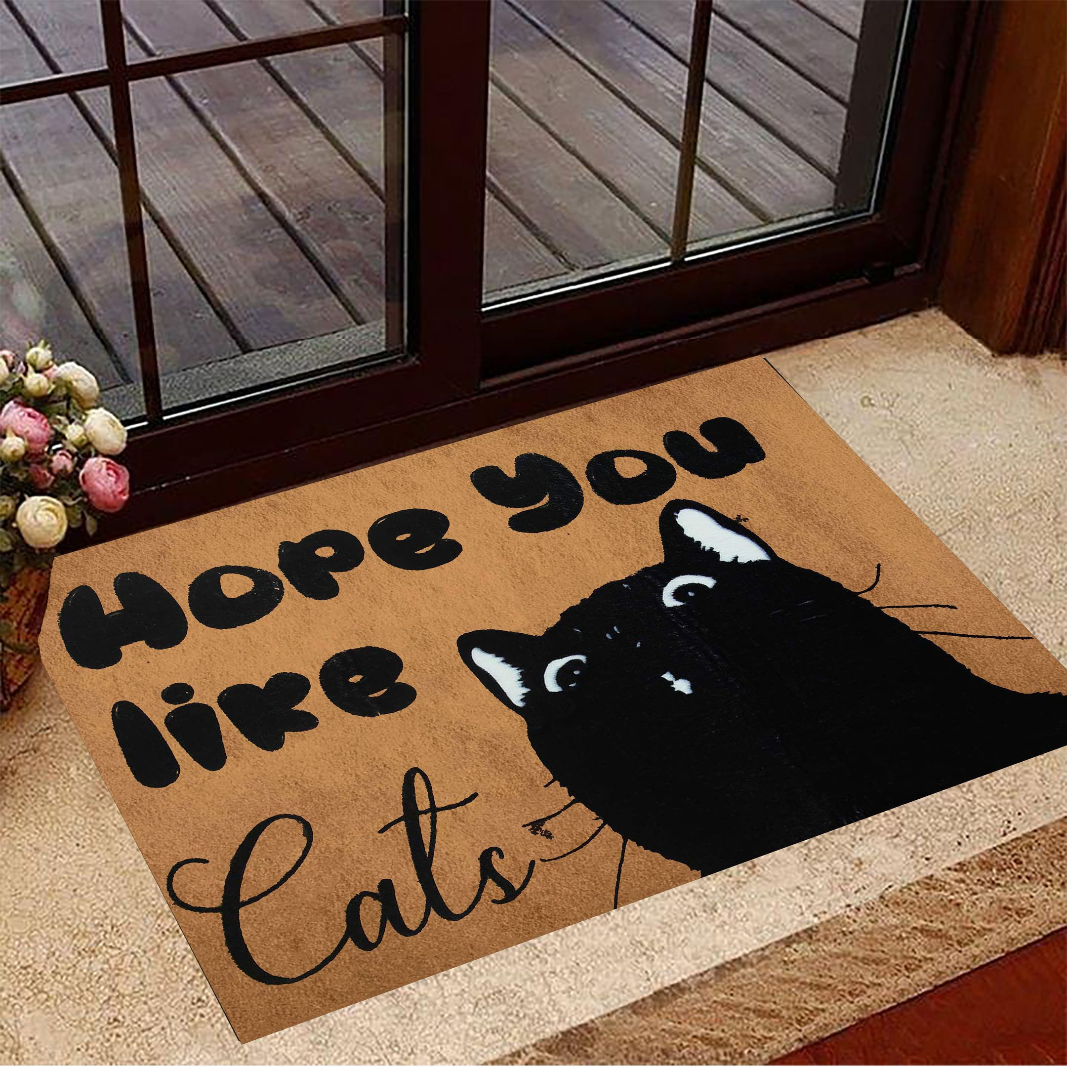 Hope You Like Cats Rubber Doormat Cute Welcome Mats Best Gifts For Cat Lovers