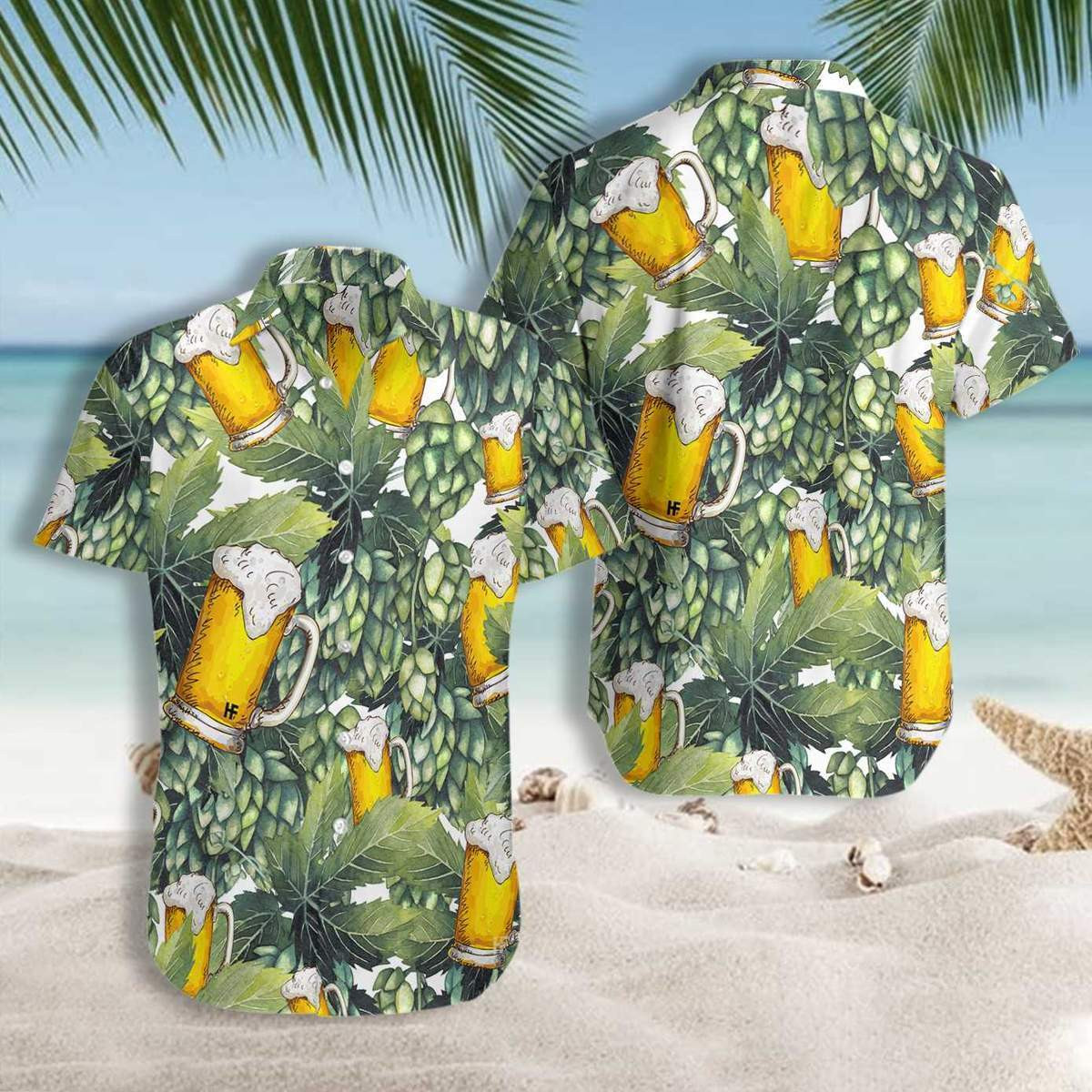 Hops And Craft Beer Hawaiian Shirt